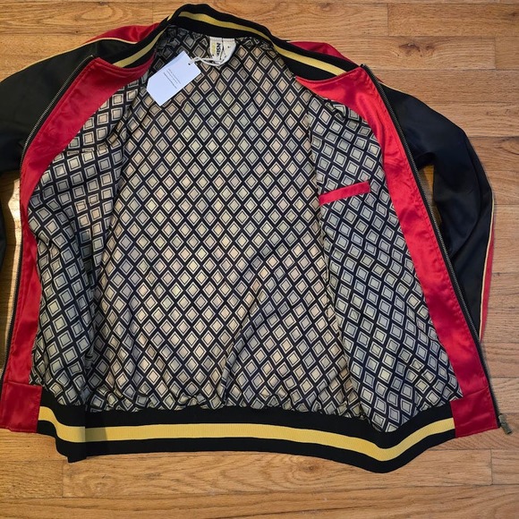 Insert Coin Final Fantasy 14 XIV Storm blood Samurai Jacket L Video Game Rare - Picture 6 of 6